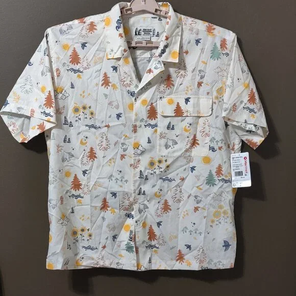 Marmot Muir Camp Collar Novelty Shirt In Trail Mix XL NEW WITH TAGS - Picture 3 of 6